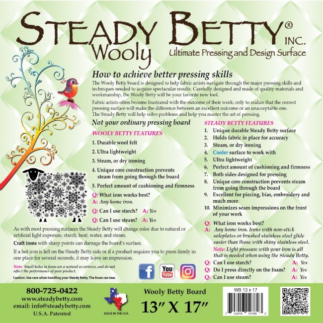 Steady Betty Wooly Betty 13in x 17in