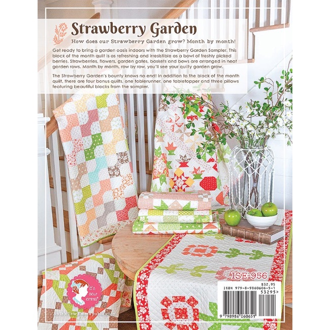 Strawberry Garden - Pattern Book - Its Sew Emma - The Quilt Shop