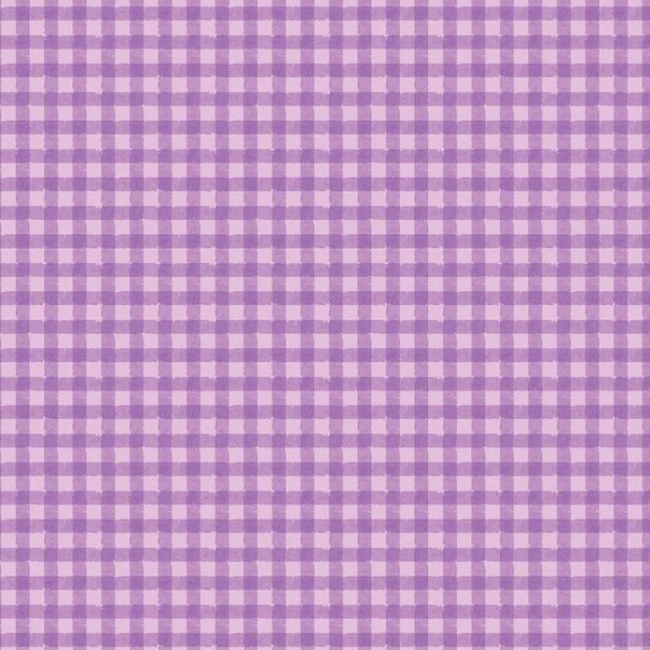 Strength In Lavender Gingham Fabric - Lavender - Riley Blake Designs