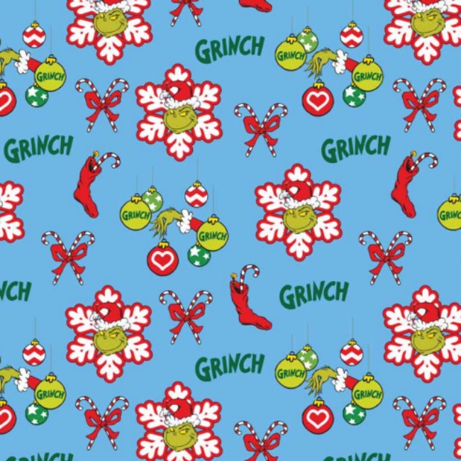 Bright & Bold - The Grinch - Stocking - Christmas Fabric