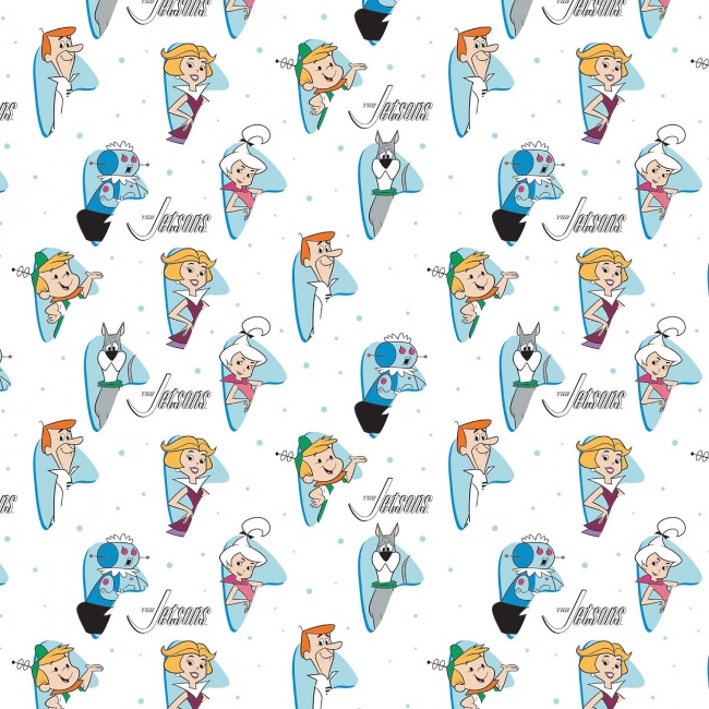 The Jetsons White Fabric