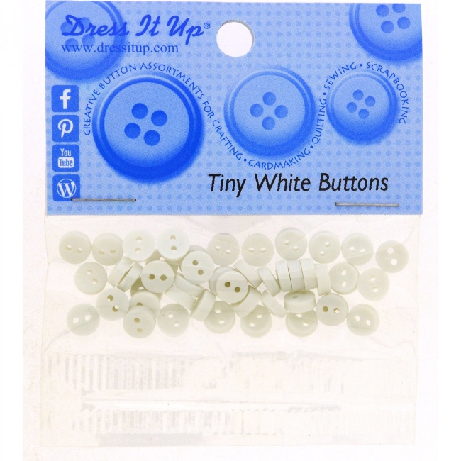 Tiny White Buttons