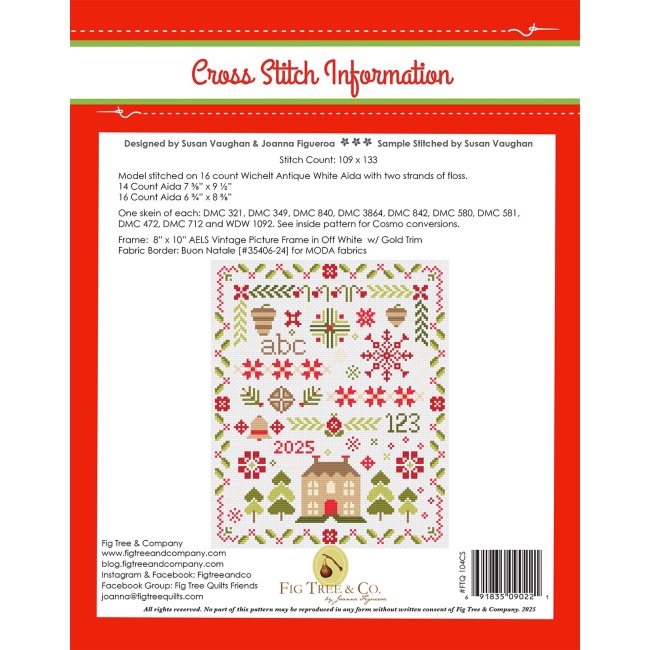 Twas The Night Before Christmas Sampler - Cross Stitch Pattern - The ...
