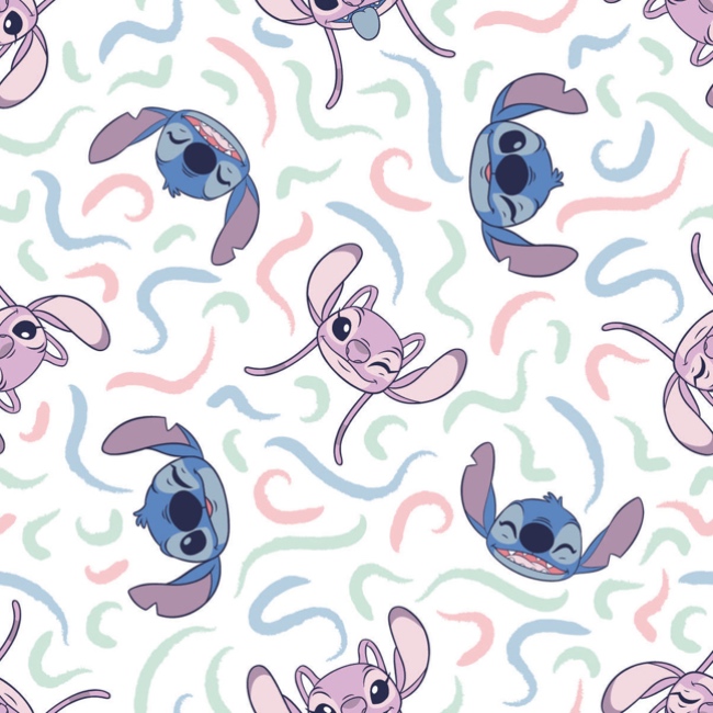 White Stitch Go With The Flow - Lilo and Stitch Fabric | The Quilt Shop