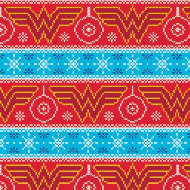 Wonder Woman Christmas Fabric