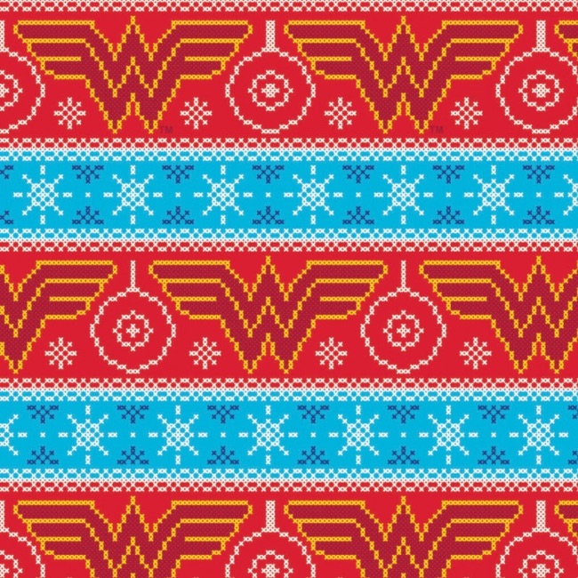 FB Wonder Woman Christmas Fabric