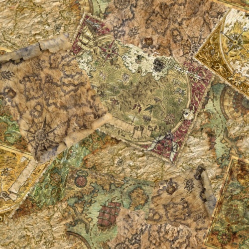 Legendary Journeys - Map Fabric