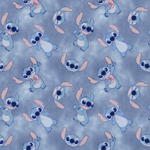 Lilo and Stitch Watercolour Fabric