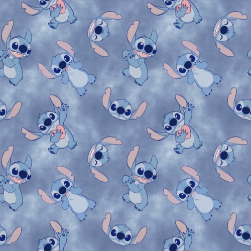 Lilo and Stitch Watercolour Fabric