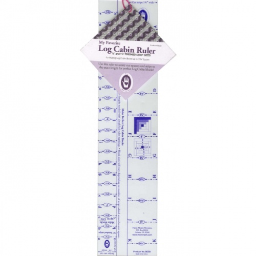Log Cabin Ruler 5/8in and 1/4in Finished | Marti Michell