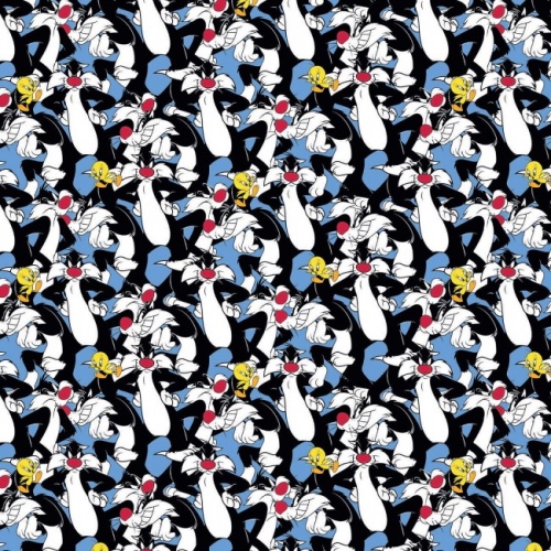 Looney Tunes Sylvester and Tweety Fabric
