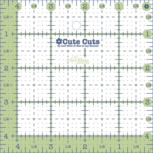 Lori Holt Cute Cuts Ruler Square 4.5''