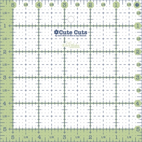 Lori Holt Cute Cuts Ruler Square 5.5''