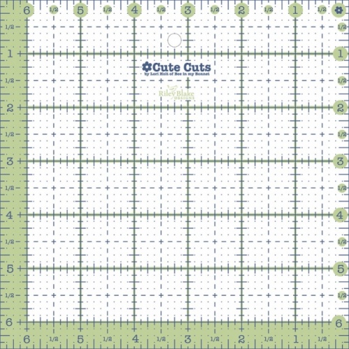 Lori Holt Cute Cuts Ruler Square 6.5''