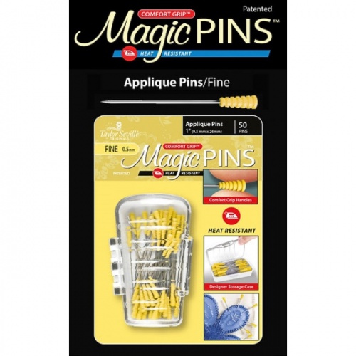 Taylor Seville Applique FINE Magic Pins 50pk