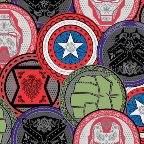 Marvel Coins Fabric