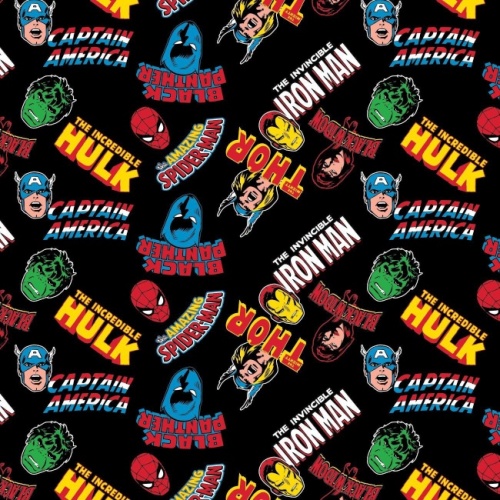 Marvel Fabric Hero Toss - Black