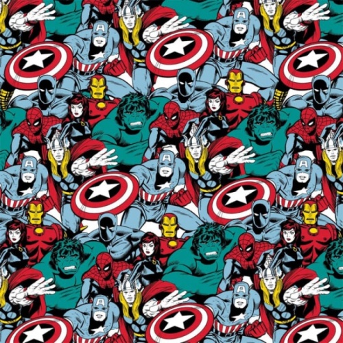 Marvel Heroes Comic Pop Power Fabric