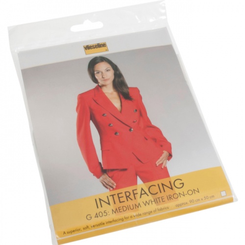 Interfacing Medium White Iron-On 961