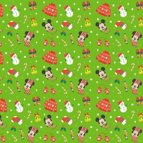 Disney Mickey and Friends Christmas Fabric