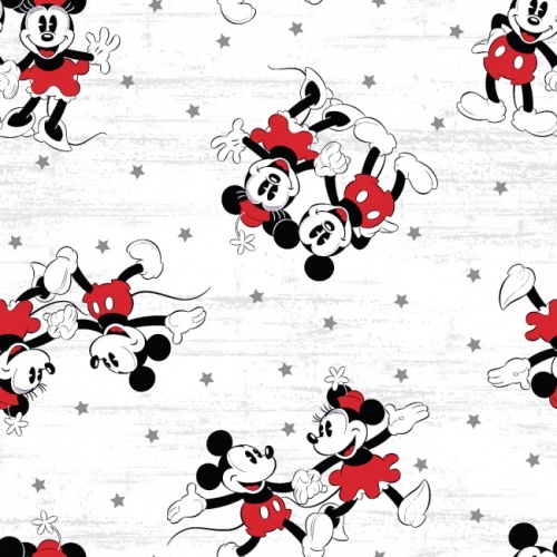 Disney Mickey And Minnie Starlight Fabric
