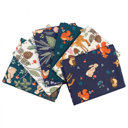 Midnight Forest Fat Quarters x 6