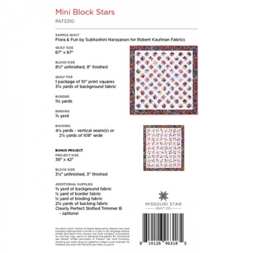 Missouri Star - Mini Block Stars - Quilt Pattern