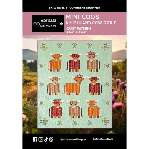Mini Coos A Highland Cow Quilt Pattern Booklet