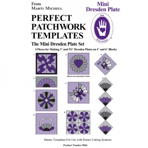 Mini Dresden Plate | Perfect Patchwork Templates | Marti Michell