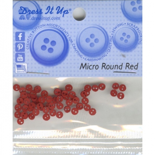 Micro Round Red Buttons