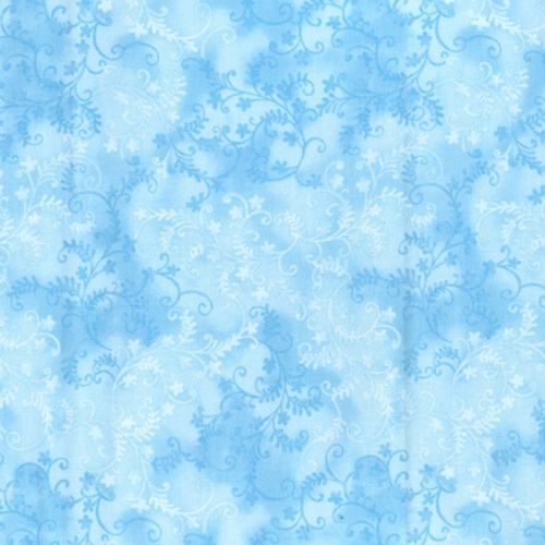 Powder Blue - Mystic Vine Fabric