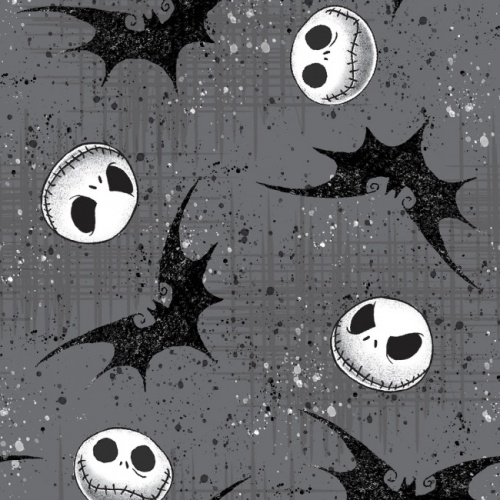 Nightmare Before Christmas Fabric - Jack and Bats