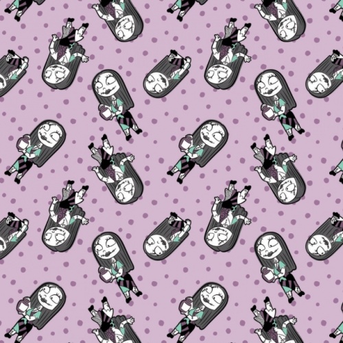 Nightmare Before Christmas Fabric - Sally Dots