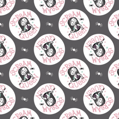 Nightmare Before Christmas Fabric - Scream Queen Badges