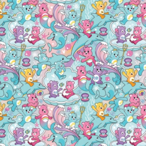 Care Bears Fabric - Ocean Bears Care