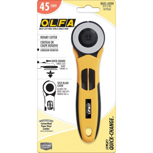 OLFA 45mm Rotary Cutter Comfort Grip