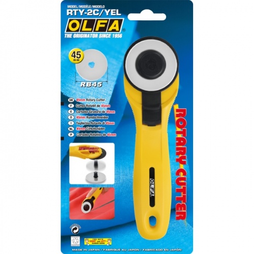 OLFA 45mm Rotary Cutter Yellow