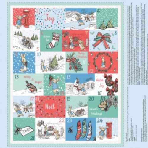 Peter Rabbit Wonderful Time Of The Year Advent Calendar Panel