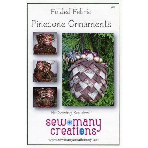 Folded Fabric Pinecone Ornaments Pattern
