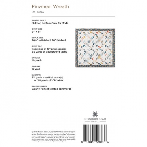 Missouri Star - Pinwheel Wreath - Quilt Pattern