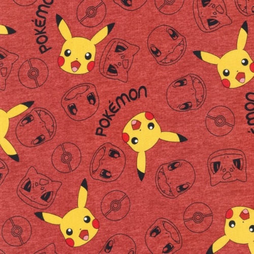 Pokemon Heads Fabric