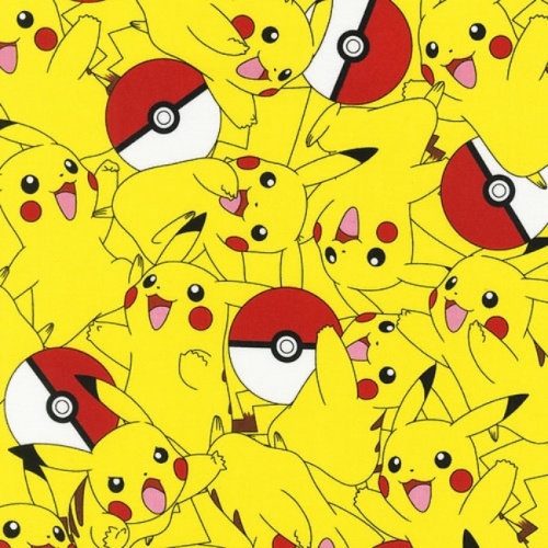Pokemon Pikachu Yellow Fabric