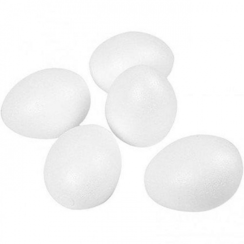 Polystyrene Eggs 8cm x 5pcs