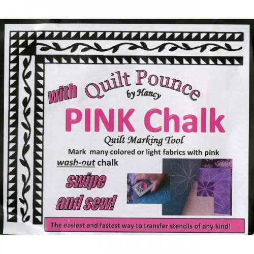 Ultimate Pounce Powder Pad for Quilt Stencils - Pink