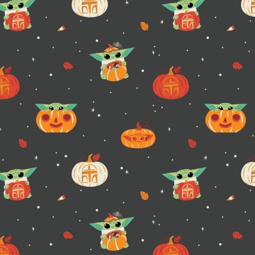 Star Wars Pumpkin Carvings Fabric