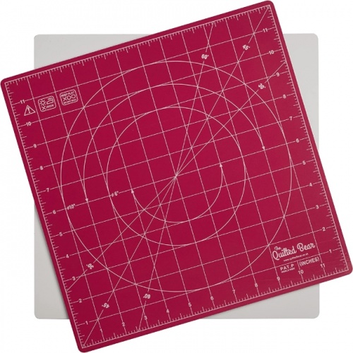 QB Rotating Cutting Mat 12'' x 12'' - Pink