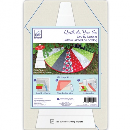 June Tailor Quilt As You Go Tree Skirt Printed Batting With Template