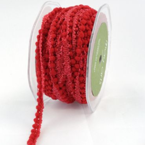 Red Pom Pom 3mm