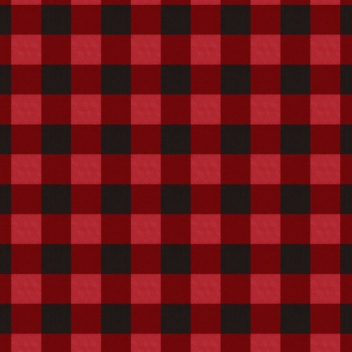 Red And Black Seasonal Gingham Fabric