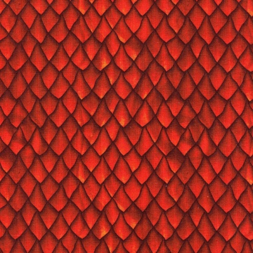 Red Dragon Scales Fabric